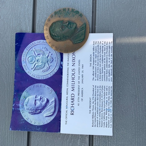 The official medal Richard Nixon inauguration 1969 - Picture 4 of 13